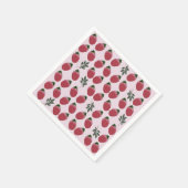 Serviette En Papier Elégante aquarelle fraise Anniversaire Party Napki (Coin)