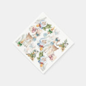 Serviette En Papier Elégante aquarelle Noël (Coin)