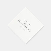 Serviette En Papier Élégante calligraphie M. et Mme Mariage Napkins (Coin)