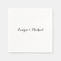 Élégante calligraphie minimaliste mariage noir bla