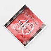 Serviette En Papier Élégante célébration du 40e anniversaire du Mariag (Coin)