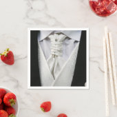 Serviette En Papier Élégante chambre Tuxedo Papier Napkin (En situation)