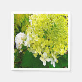Serviette En Papier Élégante Chartreuse Vert Limelight Hydrangea (Devant)