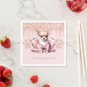 Serviette En Papier Elégante Chihuahua avec Parties scintillant fête d (En situation)
