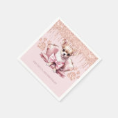 Serviette En Papier Elégante Chihuahua avec Parties scintillant fête d (Coin)