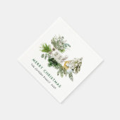 Serviette En Papier Élégante composition de Noël bohème vacances (Coin)