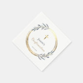 Serviette En Papier élégante Confirmation (Coin)
