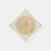 Serviette En Papier Elégante décoration de réception rustique dentelle (Coin)