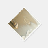 Serviette En Papier Elégante Destination Beach Mariage Réception (Coin)