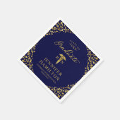 Serviette En Papier Élégante école Médicale de soins infirmiers Bleu (Coin)