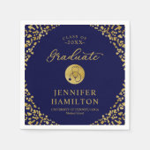 Serviette En Papier Élégante école Médicale de soins infirmiers Bleu (Devant)