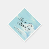 Serviette En Papier Elégante Elle est sur Cloud 9 Blue Sky Fête des ma (Coin)