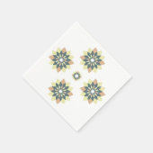 Serviette En Papier Élégante Étoile géométrique moderne éclate (Coin)