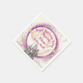 Serviette En Papier Elégante Fairy Tale Royal Princess Anniversaire (Coin)