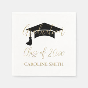 Serviette En Papier Élégante fête de graduation