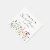 Serviette En Papier Élégante Fête de Mariage Champêtre (Coin)