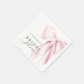 Serviette En Papier Élégante Fête des mariées de cabot rose (Coin)