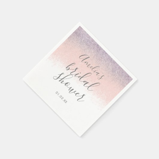 Serviette En Papier Elégante Fête des mariées Faux Ombré Parties scint (Coin)