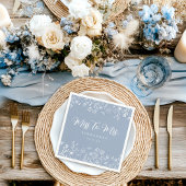 Serviette En Papier Élégante Fête des mariées florale