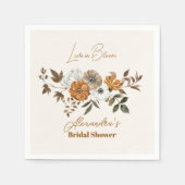 Serviette En Papier Elégante Fête des mariées florale Boho (Devant)