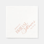 Serviette En Papier Élégante Fête des mariées florale d'agrumes (Devant)