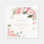 Serviette En Papier Élégante Fête des mariées rose Sakura Flowers serv (Devant)