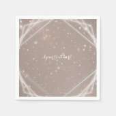 Serviette En Papier Élégante Fête Géométrique moderne Sparkle (Devant)