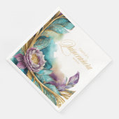 Serviette En Papier Élégante Fiesta Quinceanera ID1029 (Coin)