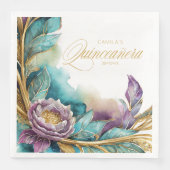 Serviette En Papier Élégante Fiesta Quinceanera ID1029 (Devant)