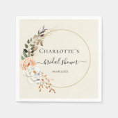 Serviette En Papier Élégante fleur d'Eucalyptus (Devant)