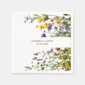 Serviette En Papier Elégante Fleur Fleur Fleur Fleur Fleur Fleur Jardi (Devant)