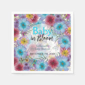 Serviette En Papier Élégante Fleurs de Bohême Radiant Baby in Bloom (Devant)