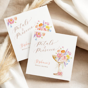 Serviette en papier élégante florale pour la douch