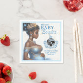 Serviette En Papier Elégante maman pour être Blue & Gold Baby shower R (En situation)