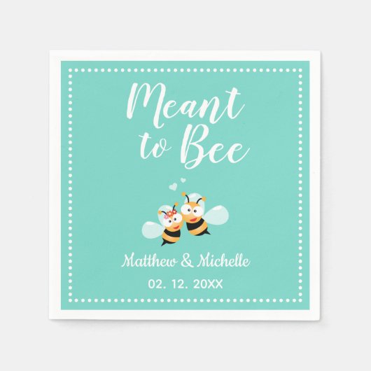 Serviette En Papier Elégante Mention Classique À Être Mignonne Mariage (Devant)