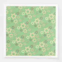 Élégante Pâque Printemps Étoiles vertes de David