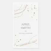 Serviette En Papier Elégante Parties scintillant Abstraite Aquarelle d (Devant)