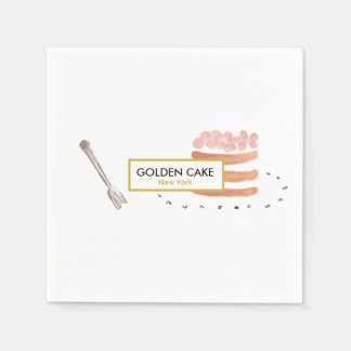 Serviette En Papier Élégante pâtisserie/boulangerie/Café serviettes