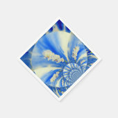 Serviette En Papier Elégante peinture à l'aquarelle d'orchidée blanche (Coin)