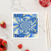 Serviette En Papier Elégante peinture à l'aquarelle d'orchidée blanche (En situation)