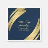 Serviette En Papier Élégante plaque de papier pour fête d'anniversaire (Devant)