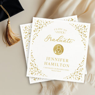 Serviette En Papier Élégante remise de diplômes de l'école d'infirmièr