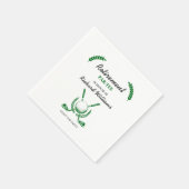 Serviette En Papier Elégante Retraite Golf Club Wreath Theme Party (Coin)