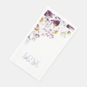 Serviette En Papier Élégante serviette de toilette Mariage Florale (Coin)