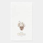 Serviette En Papier Élégante serviette d'hôte hivernale (Devant)