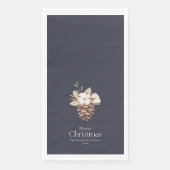 Serviette En Papier Élégante serviette d'hôte hivernale (Devant)