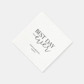 Serviette En Papier Élégante serviette Mariage moderne avec T personna (Coin)