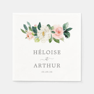 Serviette En Papier Élegante, Serviette Personnalisée Dîner De Mariage