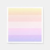 Serviette En Papier Élégante serviettes à rayures arc-en-ciel (Devant)