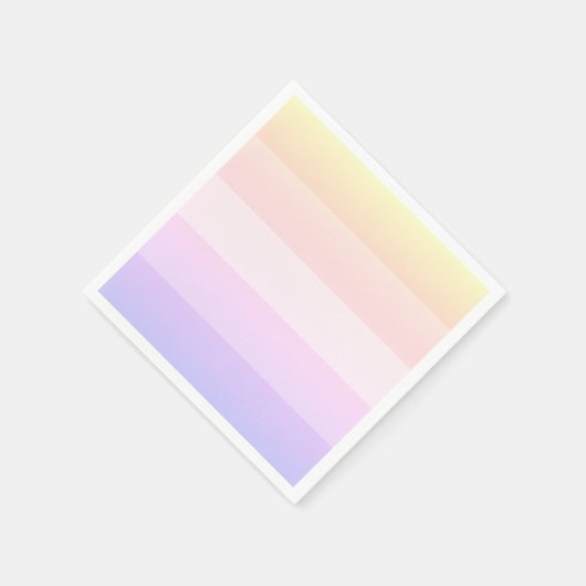 Serviette En Papier Élégante serviettes à rayures arc-en-ciel (Coin)